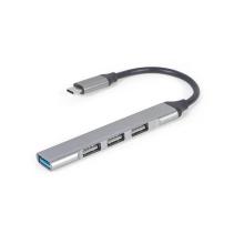 Gembird hub usb-c 4p, usb 3.0 x 1 + usb 2.0 x 3