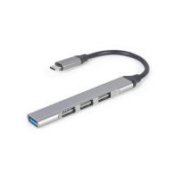 Gembird hub usb-c 4p, usb 3.0 x 1 + usb 2.0 x 3