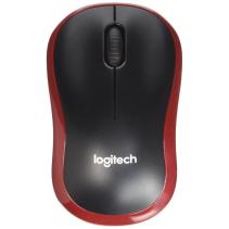Logitech ratón inalámbrico m185 rojo