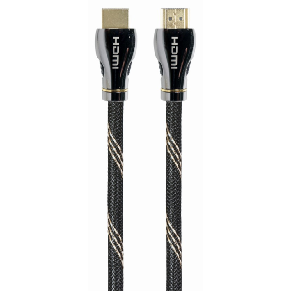 CABLE HDMI 2.1 8K 60HZ GEMBIRD CCBP-HDMI8K-1M PREMIUM TRENZADO ETHERNET 1M NEGRO