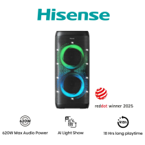 ALTAVOCES HISENSE PARTY THUNDER INALAMBRICOS 620W BLUETHOOT 5.4 LED