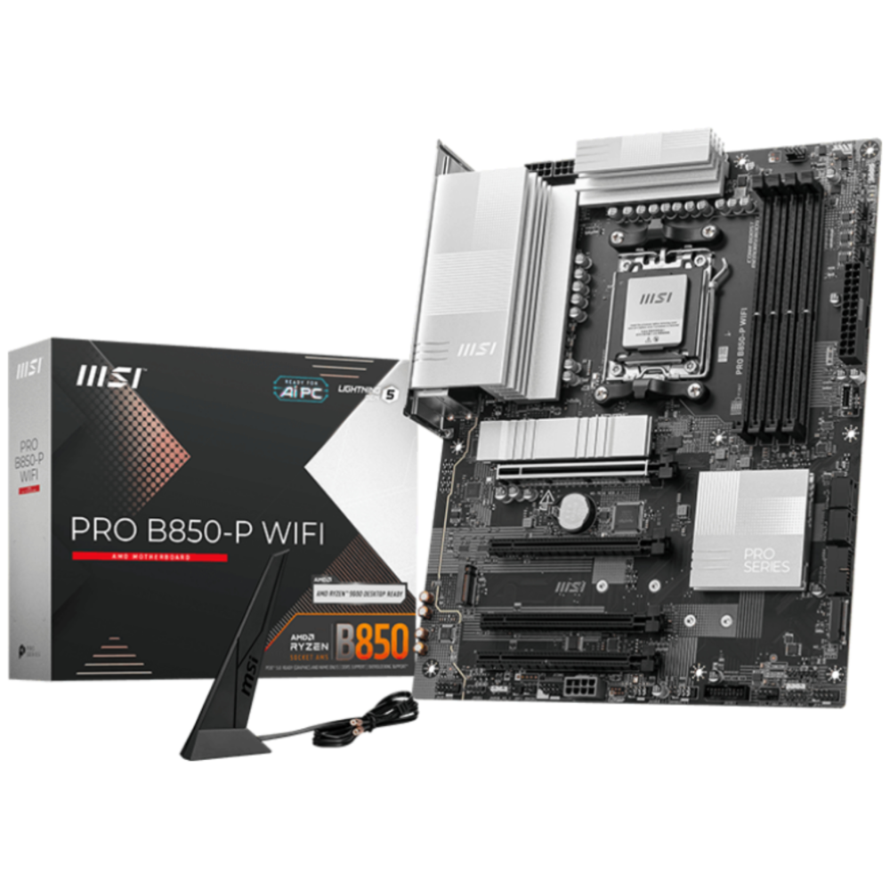 PLACA BASE MSI PRO B850-P WIFI PCI-E x16 Gen5, M.2 Gen5