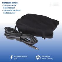 Iggual cargador portátil y móvil tipo c pd 65w