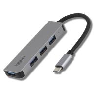 Iggual hub usb 3.0 tipo c x 4 puertos usb-a 3.0
