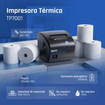Iggual impresora térmica tickets tp7001 usb+rj45