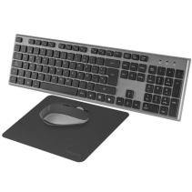Tacens 3en1 teclado+ratón+alfom inalámbrico negro