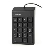 Gembird teclado numérico por cable usb negro