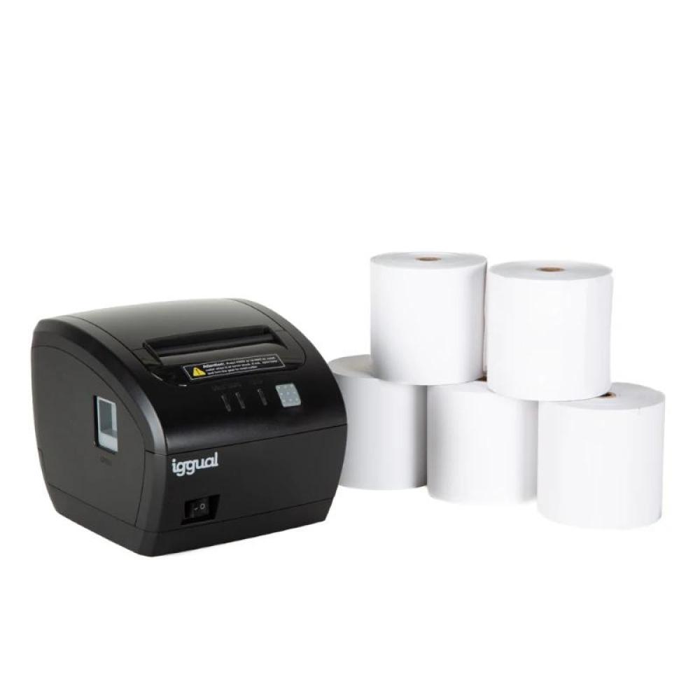 Kit impresora térmica tickets tp7001 + 5 rollos 80