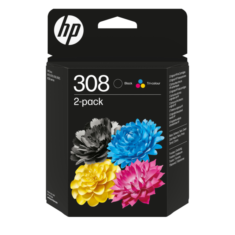 TINTA HP 308 PACK NEGRO TRICOLOR