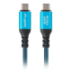 CABLE USB C 4.0 LANBERG M/M 40GB/S PD240W 8K60HZ 0.5M NEGRO/AZUL