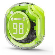 AURICULARES GEMBIRD TWST-01-G TRANSPARENTES VERDE BT