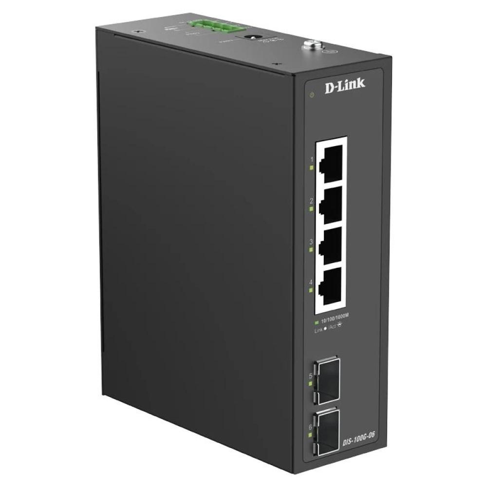 D-link dis-100g-06 switch industrial 4xgb 2xsfp