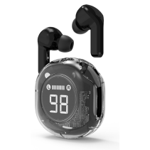 AURICULARES GEMBIRD TWST-01-BK TRANSPARENTES NEGRO BT