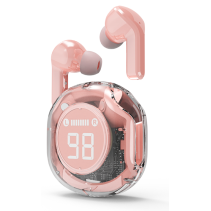 AURICULARES GEMBIRD TWST-01-PK TRANSPARENTES ROSA BT