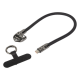 CABLE USB C 4.0 LANBERG CORDON/LLAVERO M/M 480MB/S PD240W 0.3M NEGRO